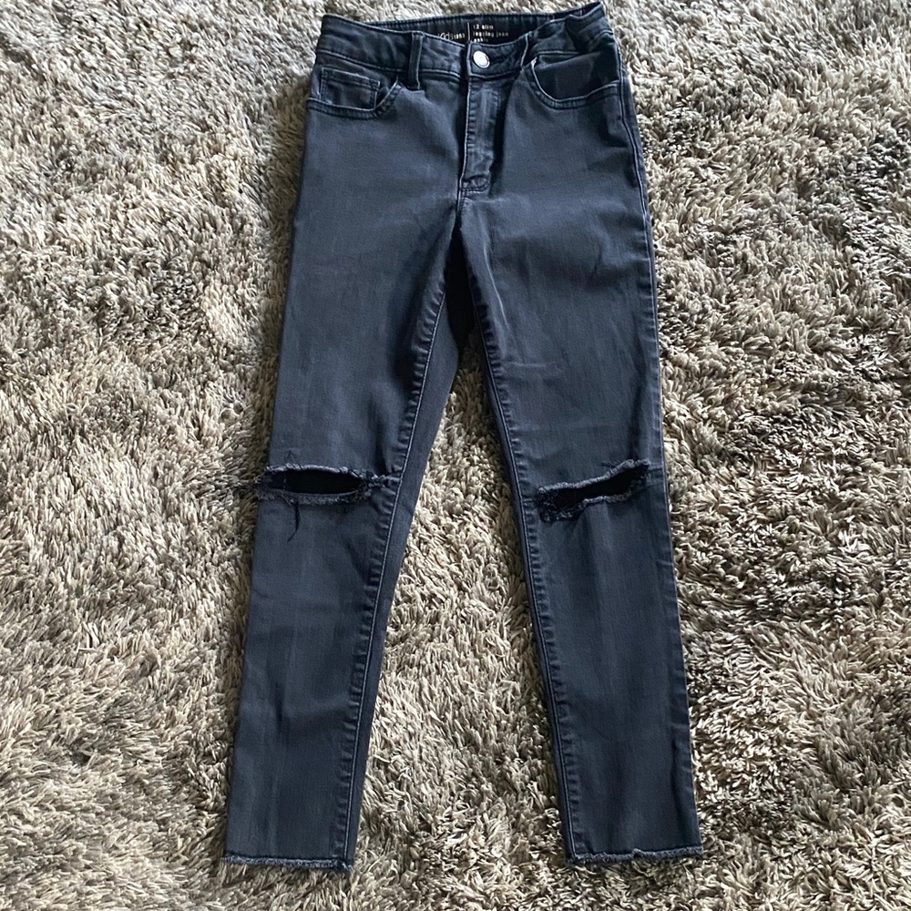 GAP Black Ripped Skinny Jeans
